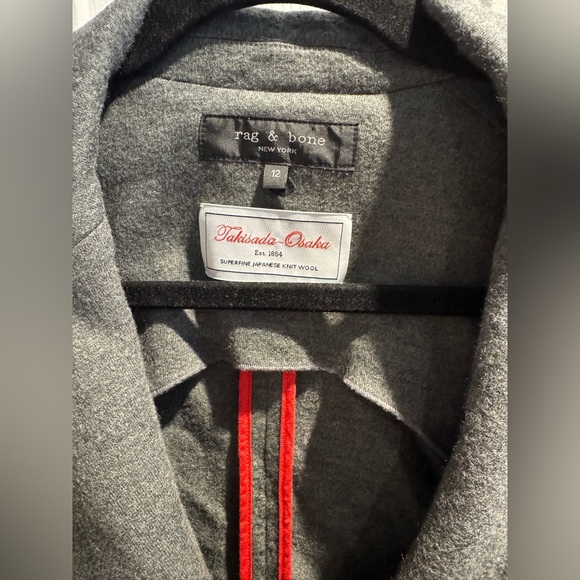 Rag & bone wool Leon Takisada Osaka blazer size 12 academia academic fall school - Picture 4 of 12